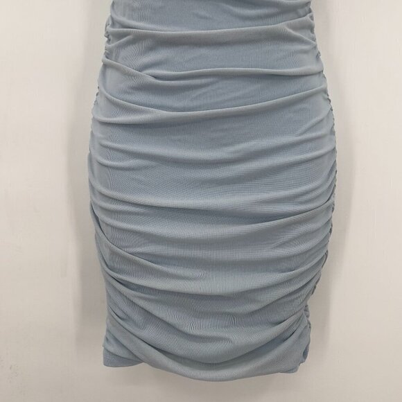 Hello Molly Women's Ruched Lined Dress In Light gray Size XS - Picture 4 of 8